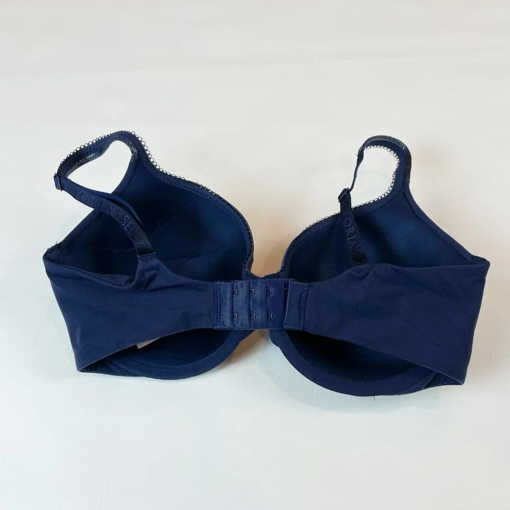 NWOT Victoria's Secret Bra 32DDD Body By Victoria Lined Perfect Coverage Blue